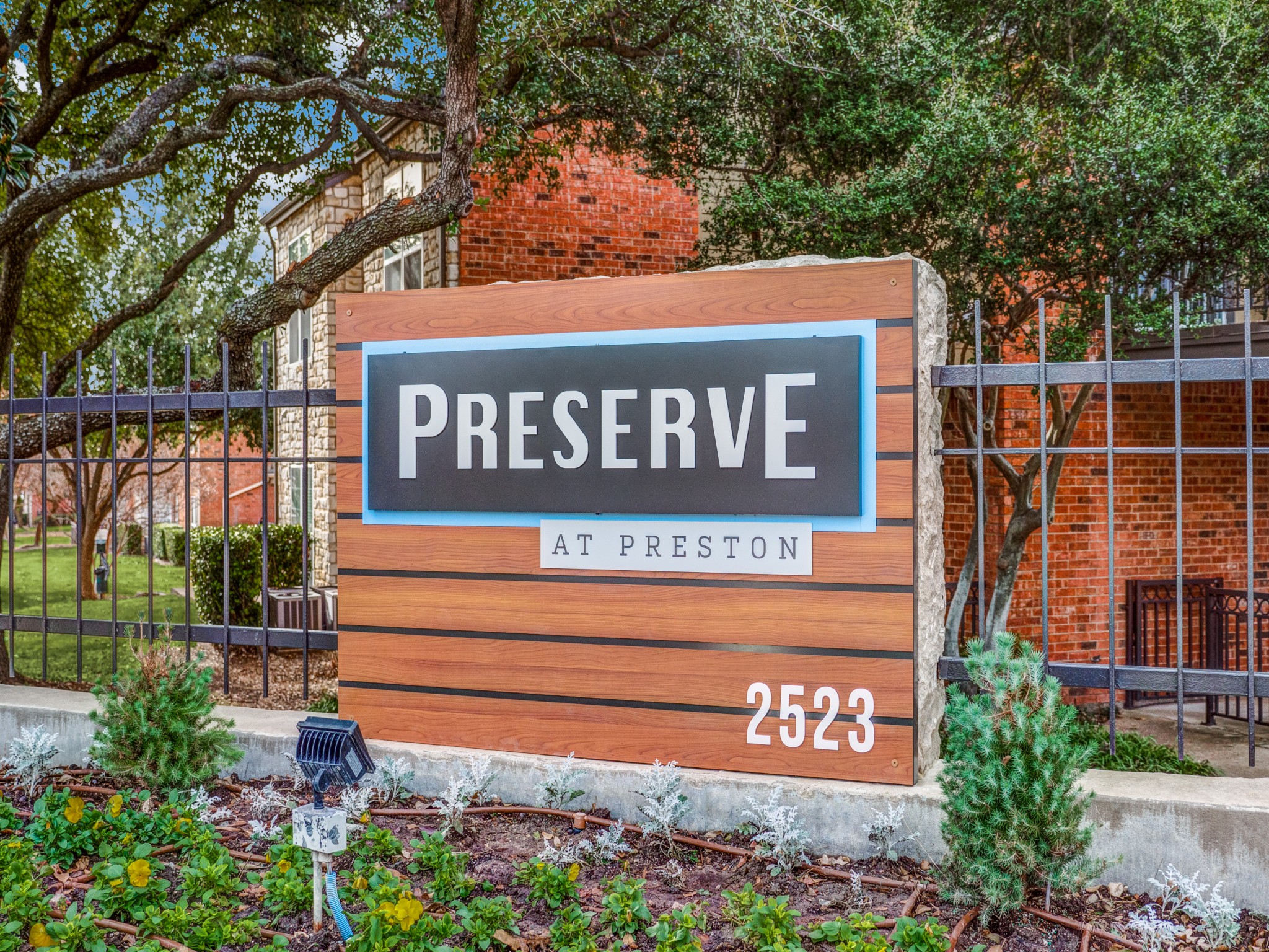 The Preserve at Preston signage at front