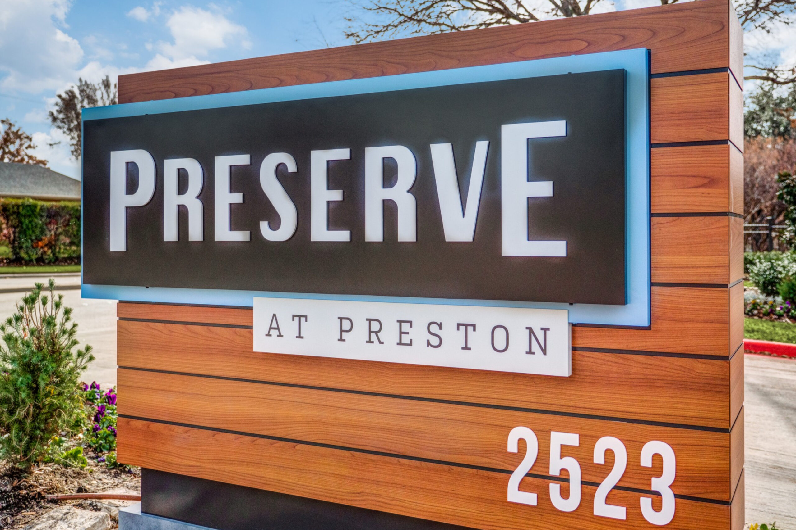 The Preserve at Preston front signage